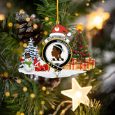 Clan Borthwick Crest Tartan Acrylic Christmas Ornament OR14 Borthwick Tartan Tartan Christmas